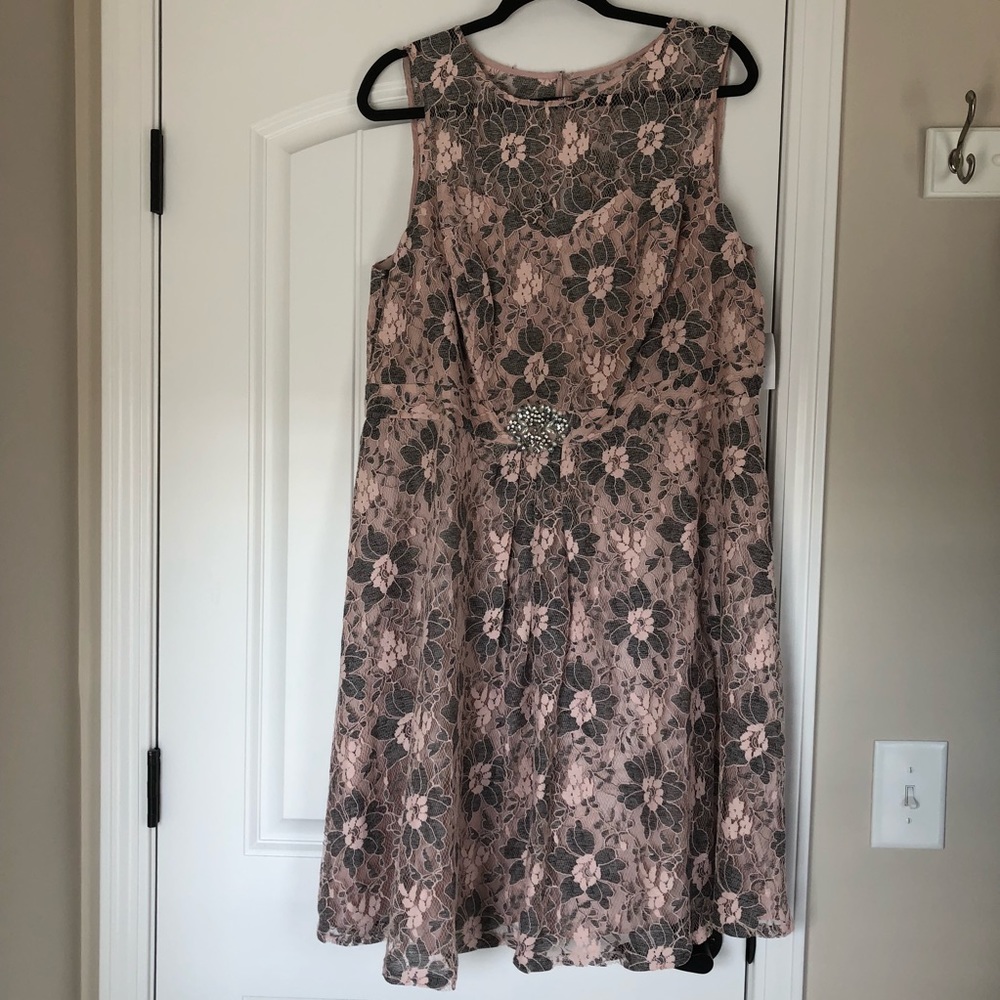 Blush and Pewter Short Dress